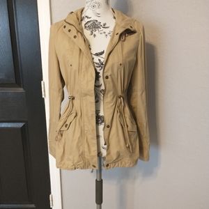 Twill lightweight anorak jacket